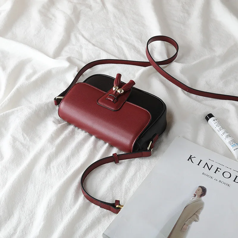 

Bag Retro Shoulder Tassels Clutch Contrast Color Western Style Bag Textured Hong Kong Style Small Square 2020 New Style Popular