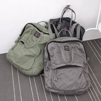 

2020 Street Art Literary Canvas Backpack Minimalist Retro Backpack Wild Leisure Korean Schoolbag Bag