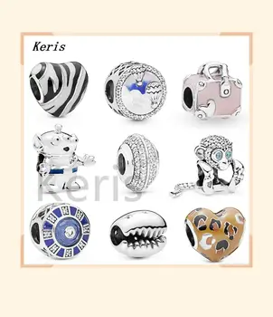 

925 foreign air balloon monkey hot air balloon travel charm sack heart bean talon charm