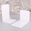 2Pcs White Acrylic Bookends L-shaped Desk Organizer Desktop Book Holder School Stationery Office Accessories ► Photo 2/6