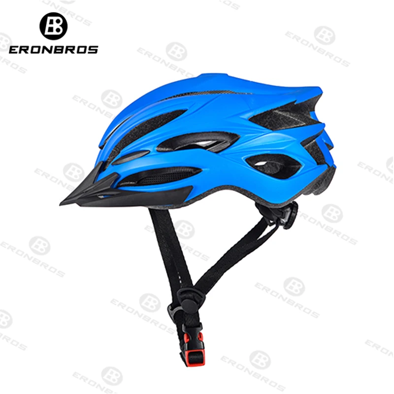 Bicycle Cycling Helmet Ultralight EPS+PC Men Women MTB Road Bike Helmet Air Vents Integrally-mold Cycling Helmet Safely Cap - Цвет: Синий