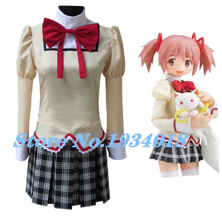 Новый костюм для косплея из аниме Puella Magi Madoka Magica | Тематическая одежда и униформа