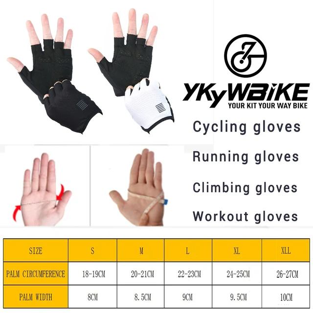 YKYWBIKE Cycling Half Finger Gloves XRD Bicycle Mittens Racing Road Bike Glove MTB Men Women