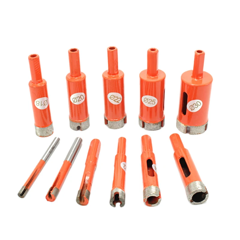 11 Pcs/Set 6-30Mm Diamond Drill Bit Coated Drilling Hole Opener Saw Hole Cutter For Stone Ceramic Marble Tile Glass Power Tools