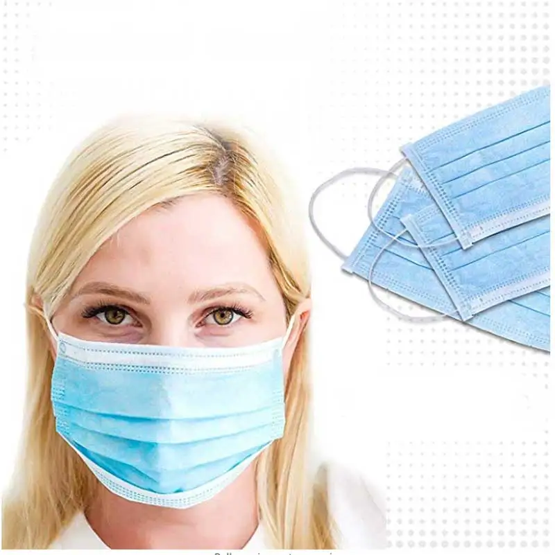 

50Pcs Antivirus 1 Disposable Mask Virus Nonwove 3 Layer Ply Filter Mouth Face Mask Dust BFE95 Meltblown Mouth Masks