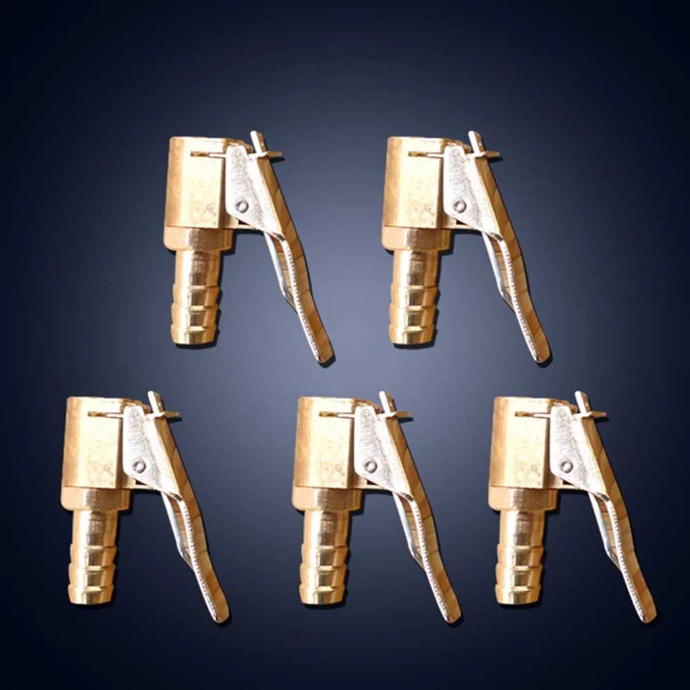 

6mm 8mm Tyre Valve Clip Clamp Connector Adapter Car Cranked Inflator Pump Connector Chuck Auto Brass Clamp Tire Repair Tools
