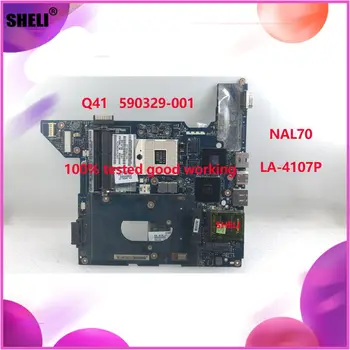 

SHELI For HP CQ41 Laptop motherboard 590329-001 HM55 NAL70 LA-4107P mainboard 100% ddr3 tested working well