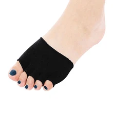 Ног половина ладони платформе с открытым носком на выход; носки с пальцами для Для женщин дышащие носки противоскользящие для занятий йогой быстросохнущие профессиональные Носки для пилатеса и балета