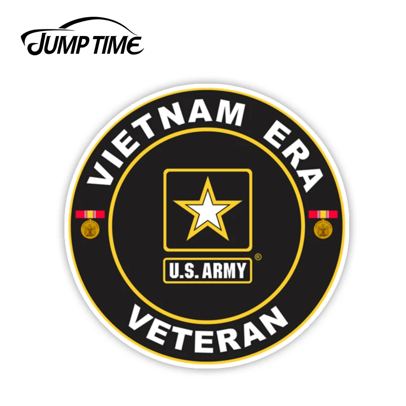 Время скачка 13 см x 13 см вьетнамская Эра ветеринар н Военная виниловая наклейка на автомобиль грузовик Окно Наклейка армия США бампер Декор Автомобильные сборы