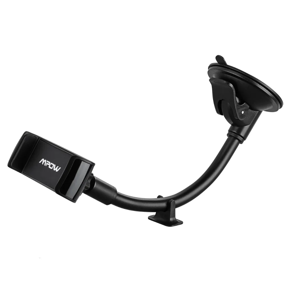 Mpow Universal Windshield Dashboard Car Phone Holder Long Arm Phone Mount Cradle GPS Holder With Extra Base For iPhone XSX87 (6)