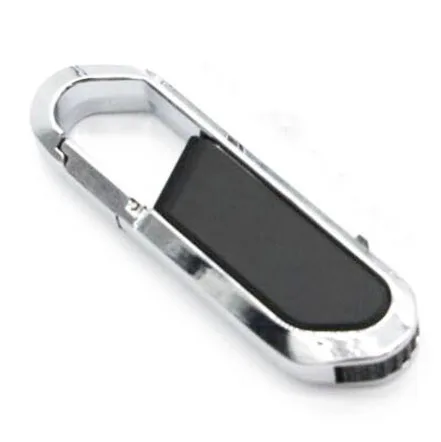 JASTER металлический и кожаный брелок карабин usb флеш-накопитель 32 ГБ 8 ГБ Коммерческая карта памяти Pendriver подарок - Цвет: Black