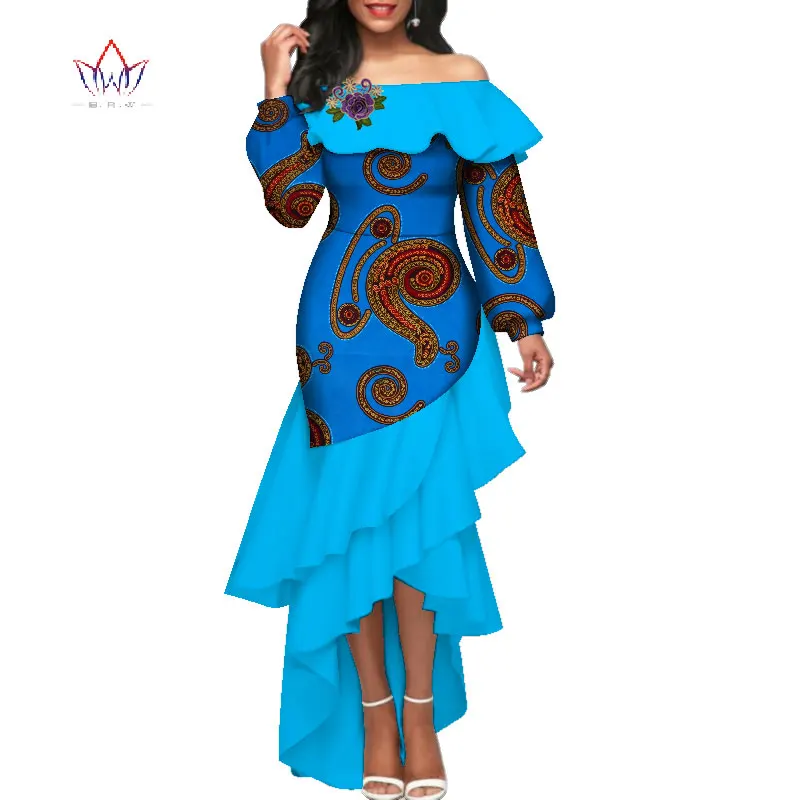 Летние африканские платья для женщин большие размеры Дашики длинные одежда с