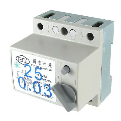 

AC 220V 25A 2P Switch Type ELCB Earth Leakage Circuit Breaker Mrxii