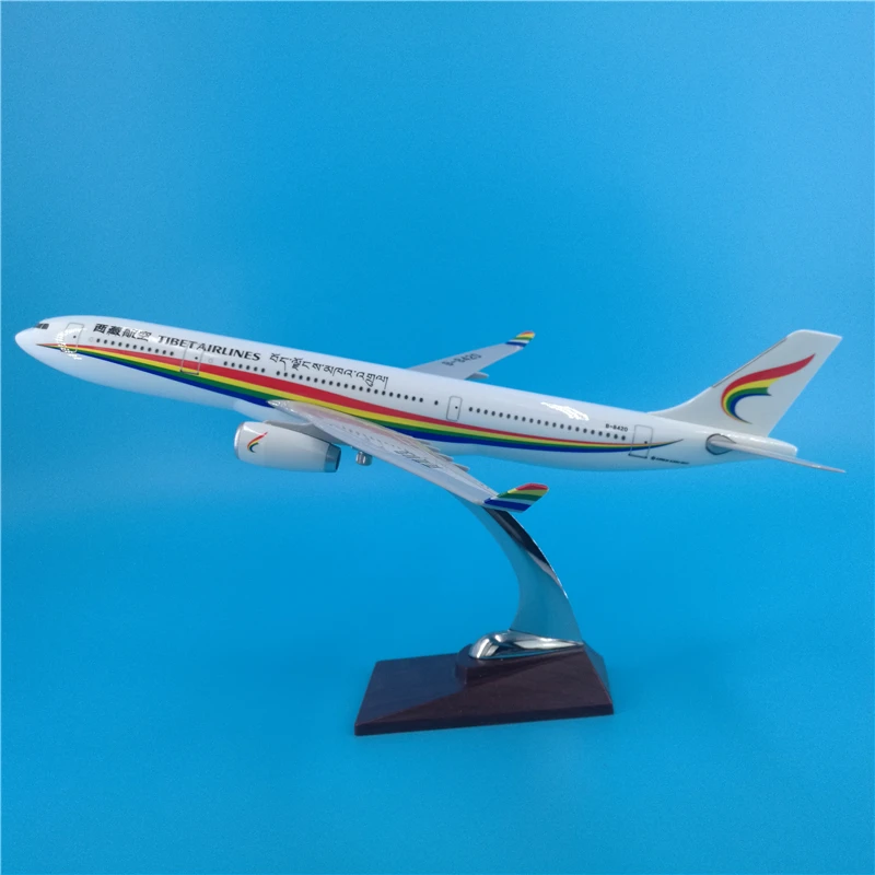 40 см 1: 172 Airbus A330 тибетские авиалинии модель самолета с основанием, без сплава колеса самолет Коллекционная displayколлекционная коллекция