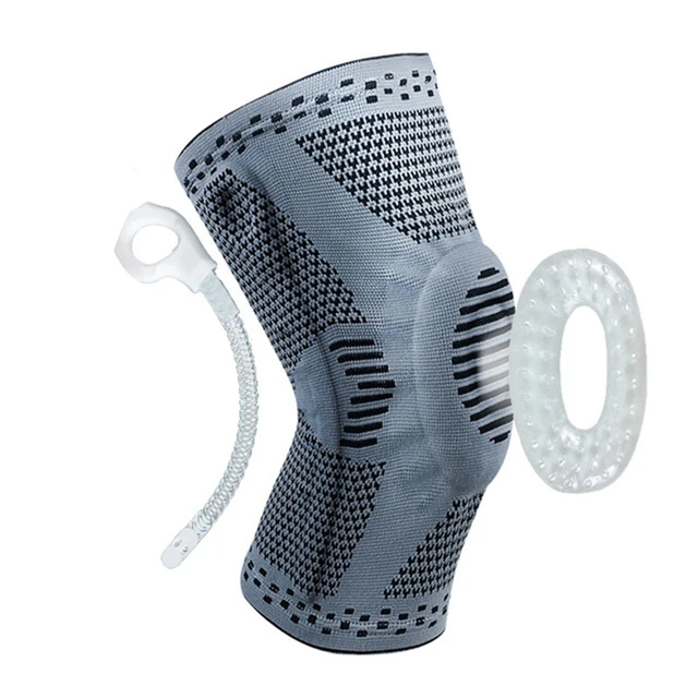 Knee Pads Professional Compression Knee Brace Support for Arthritis Relief, Joint Pain, ACL, MCL, Meniscus Tear, Post Surgery Grey 1Pcs