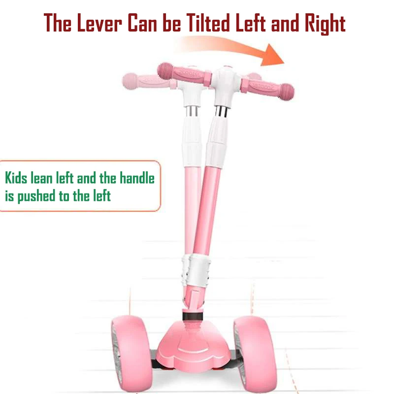 Детский самокат складной трехколесный для фитнеса От 3 до 14 лет|Каталки-пушкары