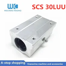 1pc 1 sc30luu 30mm linear rolamento de esferas bloco cnc roteador para cnc impressora 3d eixos haste parte