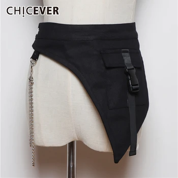 

CHICEVER Korean Patchwork Chain Belt Woman Tunic Lace Up Female Belts Adjustable Summer Spring Fashion Clothing Accessories 2020