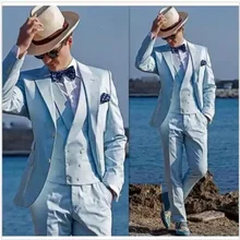 Красивые белые свадебные приталенные смокинги с золотым узором костюмы с лацканами для мужчин дешевые одна кнопка жениха костюм из 2 предметов