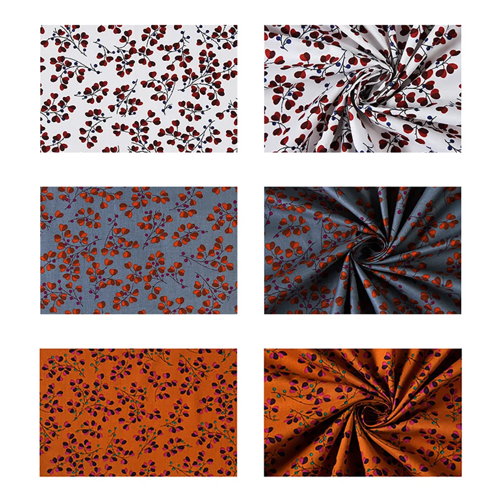 Lychee Life 50x140 см Ткань с цветочным принтом модные красочные ткани Ручное шитье для поделок одежда поставки украшения