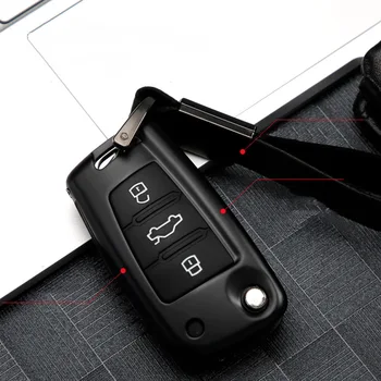 

Silicone alloy Car Key Cover Set For Audi A3 A4 b6 b8 A5 A6L A8 New A4L Q3 Q5 Q6 Q7 C5 C6 TT S5 Keychain Protection Key Case