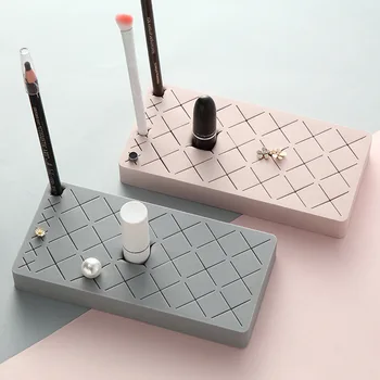 

12/24/36 Grid Silicone Lipstick Storage Boxes Storage Case Multi-Grid Cosmetic Organizer Makeup Brush Display Stand Lady Gift