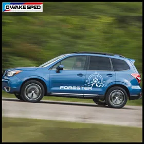 Спортивные полосы двери автомобиля боковая юбка наклейки для Subaru Forester на MT Racing Стайлинг Авто кузова Декор виниловая наклейка