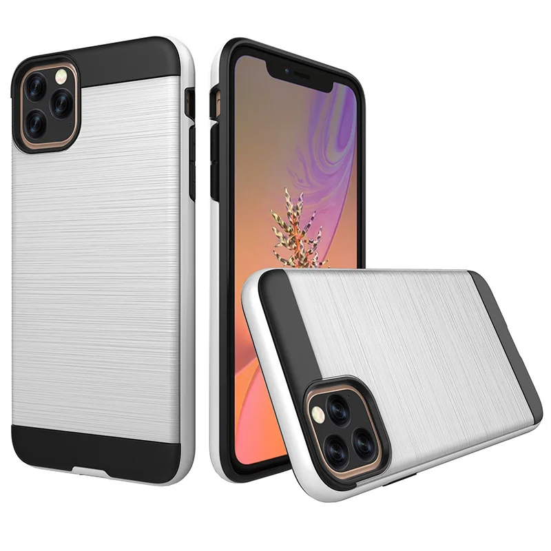 10pcs Dual Layer Deluxe Soft TPU Hard PC Cover For iPhone 11 Pro Max XS XR X 8 7 6 6S Plus 5 5S Shockproof Hybrid Armor Case