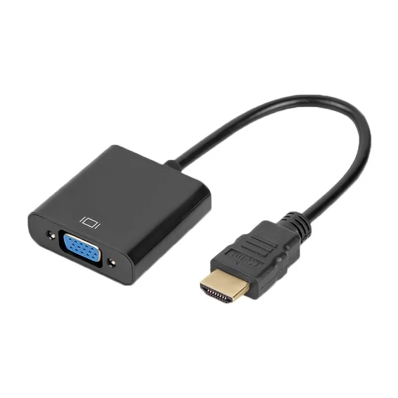 

High Quality HDMI to VGA Adapter Male To Famale Converter Adapter 1080P Digital to Analog Video Audio For PC Laptop Tablet