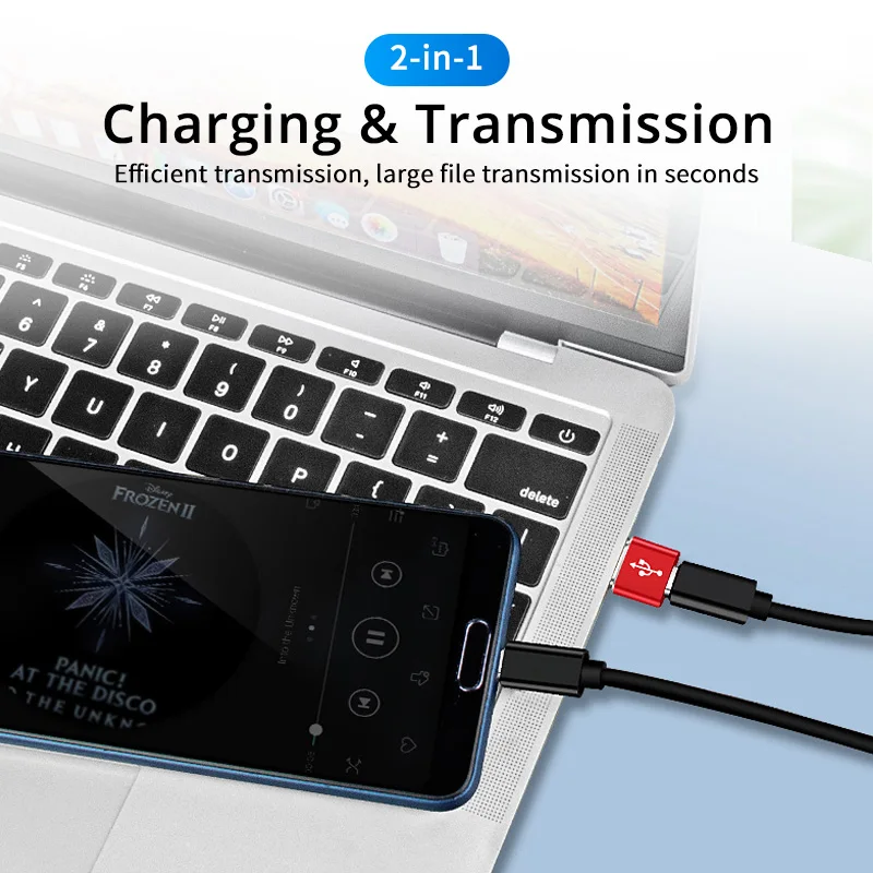 USB tipo C adaptador de OTG tipo-C USB 3,0 macho a USB C adaptador de datos OTG femenino Cable convertidor adaptador para Macbook iphone 11 pro ► Foto 2/6