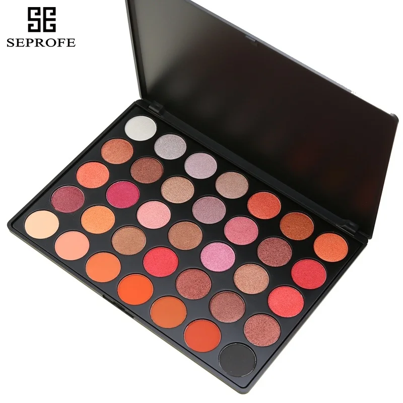 

2016 New Fashion 35 Color Eyeshadow Palette Earth Warm Color Shimmer Matte Beauty Makeup Set Smoky Eye-shadow