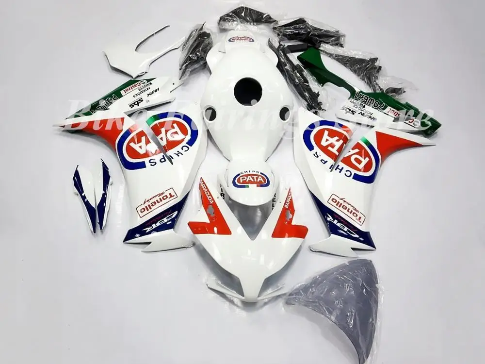 Литье под давлением ABS мотоцикл обтекатели комплект Подходит для HONDA CBR1000RR 2013 Кузов Набор на заказ Красный Белый PATA