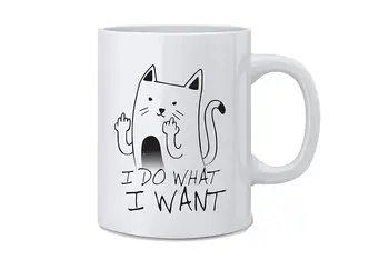 

I Do What I Want Cat Funny Cat Mug Coffee Mug Gift