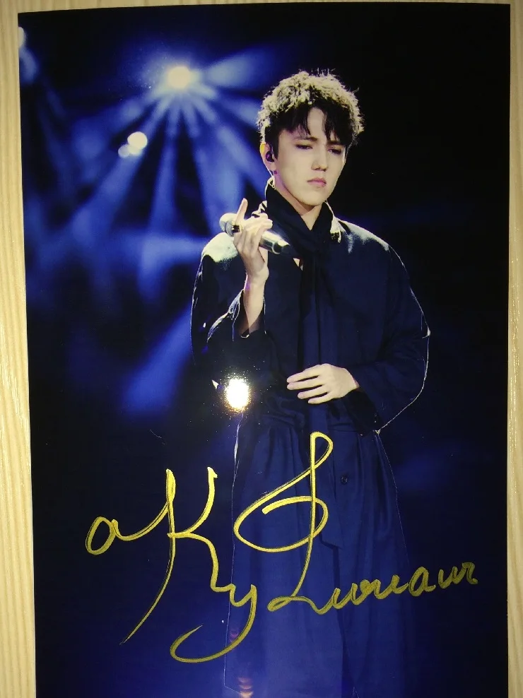 Dimash Kudaibergen с автографом, подписанное фото, 15X10 см, популярная музыка, китайский певец, художественная звезда - Цвет: photo 1