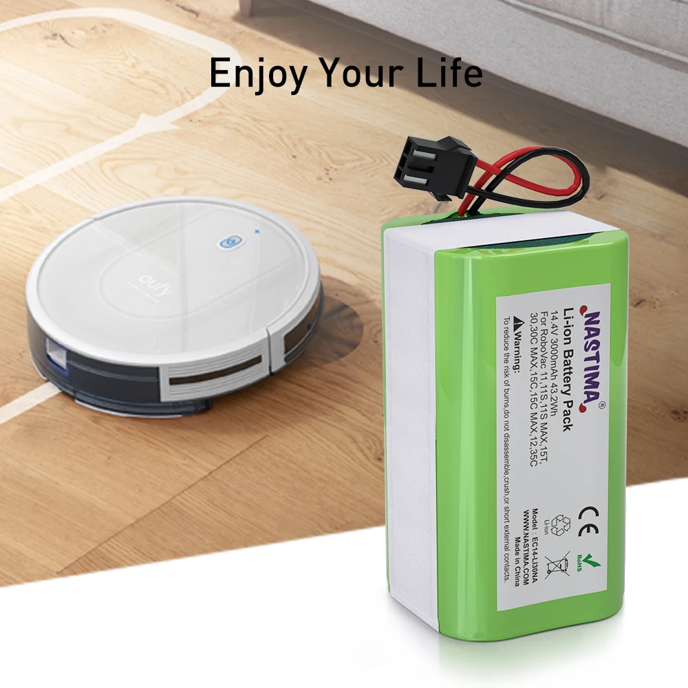Li-ion Bateria para Conga Excelência 990 950 1090 1790 1990 Ecovacs Deebot N79 Eufy Robovac 15s 30 35c 14.4v 2600 3000 3500mah - Image 2