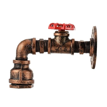 

Creative Vintage Wall Sconce Water Pipe Wall Lamp Industrial Retro Wall Lamp Iron Metal E27 60W Max for Restaurant, Cafe, Bar, K