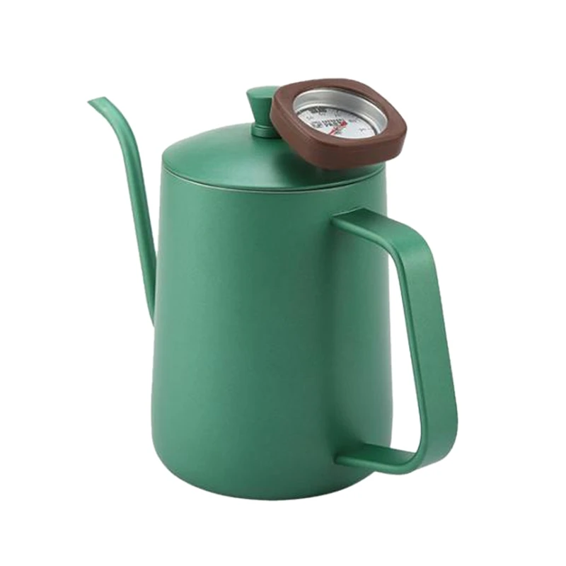 

600Ml Stainless Steel Coffee Kettle Gooseneck Spout Teapot with Thermometer