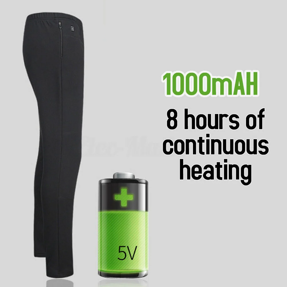 Новинка унисекс брюки с электрическим подогревом и USB зимние теплые леггинсы