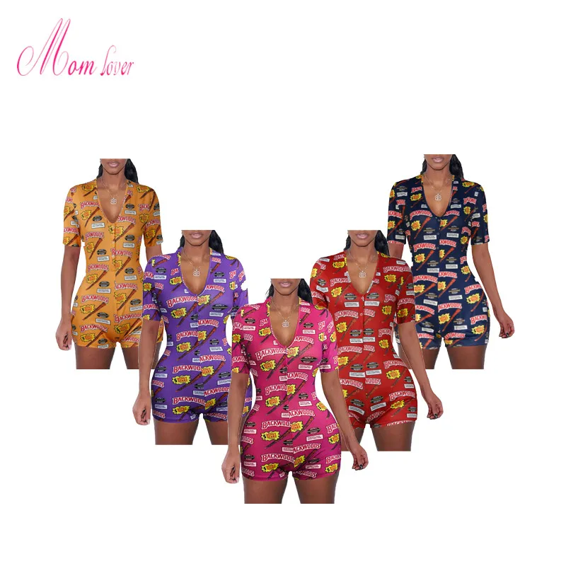 Women’S Gym Sexy Pajamas Onesie For Women Jumpsuit Female Summer