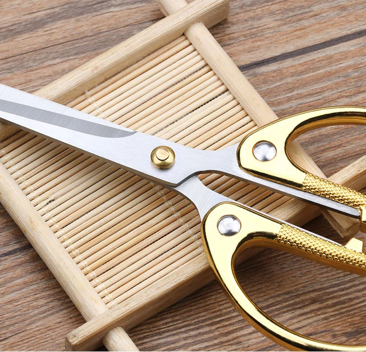 Vintage Gold Silver 11.5-15.5cm Stainless Steel Sewing Scissors for Fabric  Cutting Needlework Tailor Professional Patchwork Tool