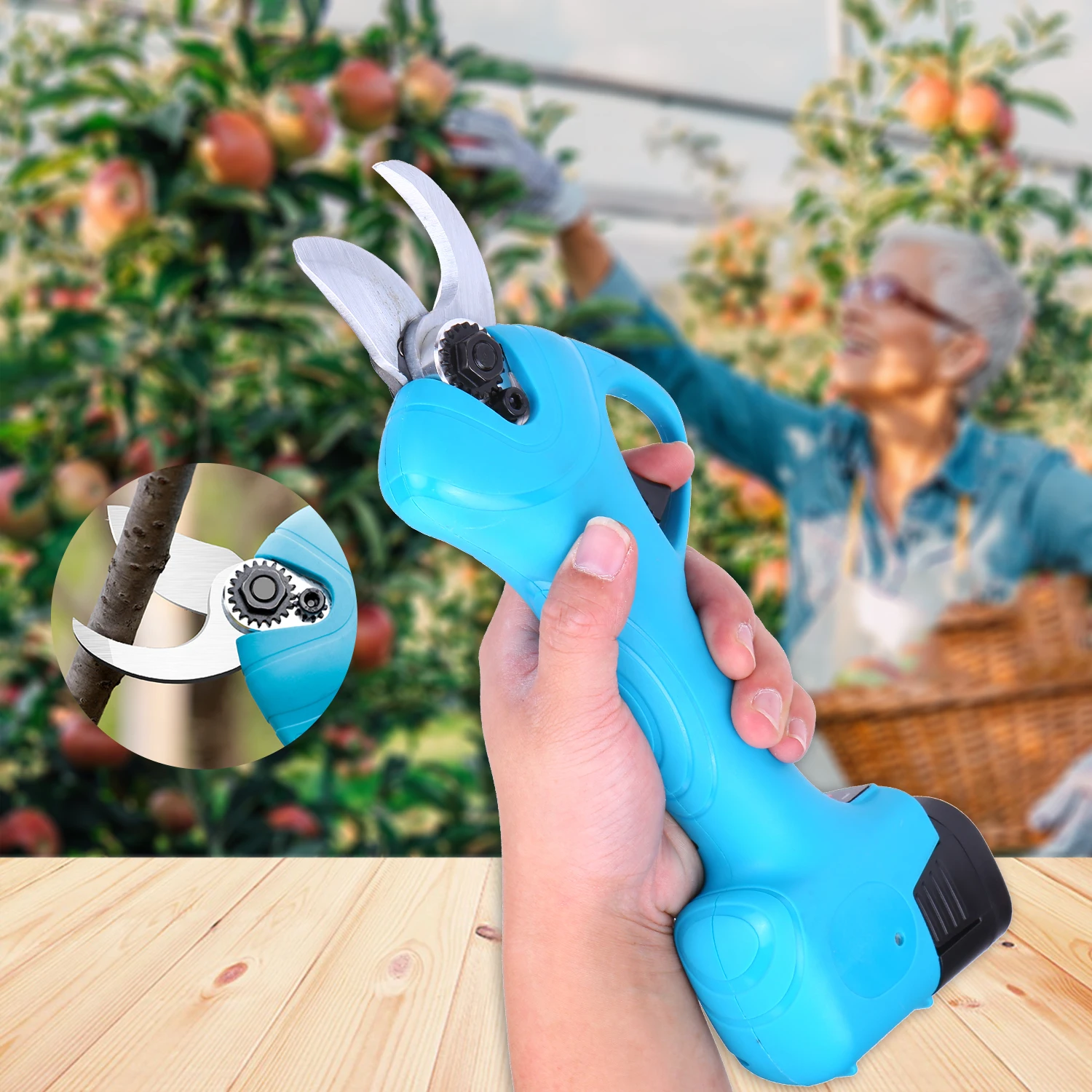 Portable Cordless Electric Pruning Shears Powered Tree Branch Pruner