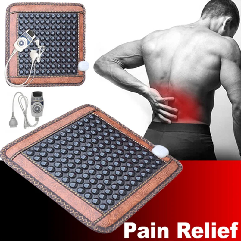 220V Infrared Heating Natural Jade Massage Mat Heated Tourmaline Rug