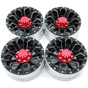 

4PCS 1.9 Inch RC Rock Crawler Alloy Wheel Rim Beadlock for 1:10 Axial SCX10 90034 90035 90044 D90 4WD for Traxxas TRX-4 RC Car P