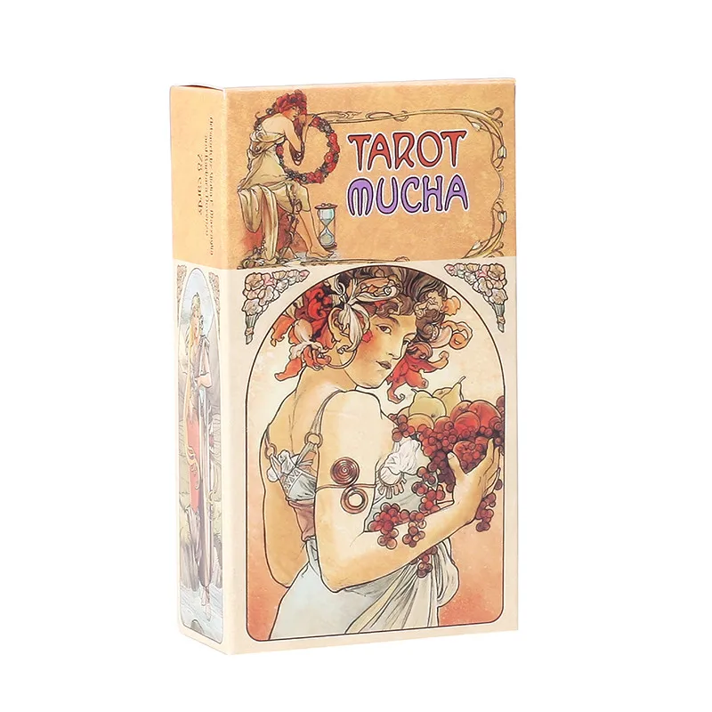 Tarot Mucha Tarot Cards Board Game Card Deck For Family Gathering Party Playing Cards