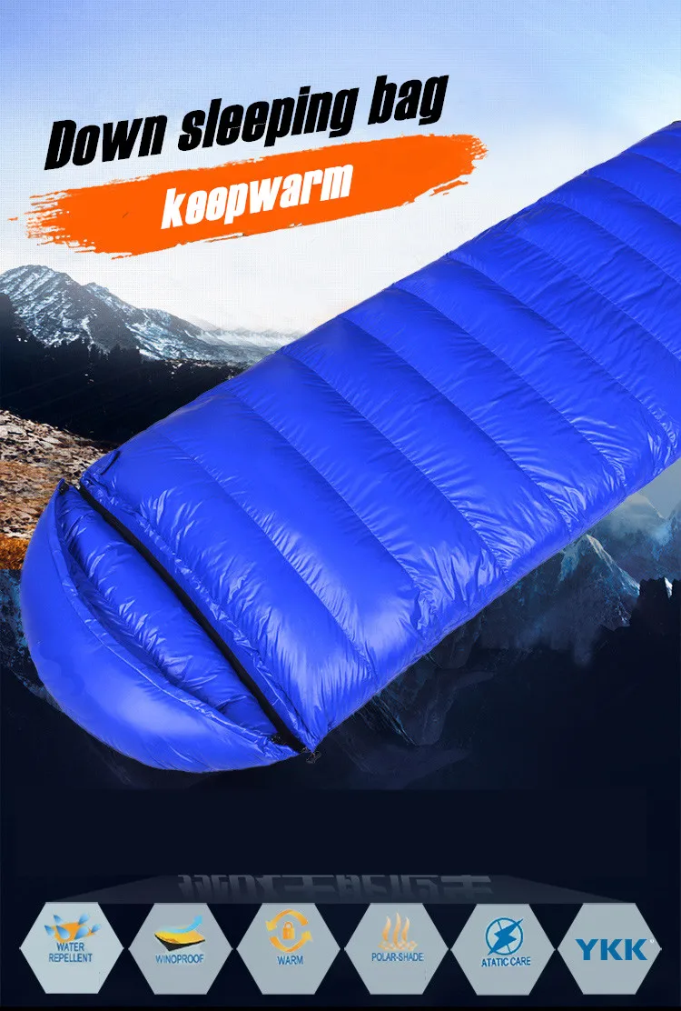OutdoorCamping конверт спальный мешок заполненный 400 г мягкие теплые водонепроницаемые спальные мешки для уличный для пешего туризма оборудование