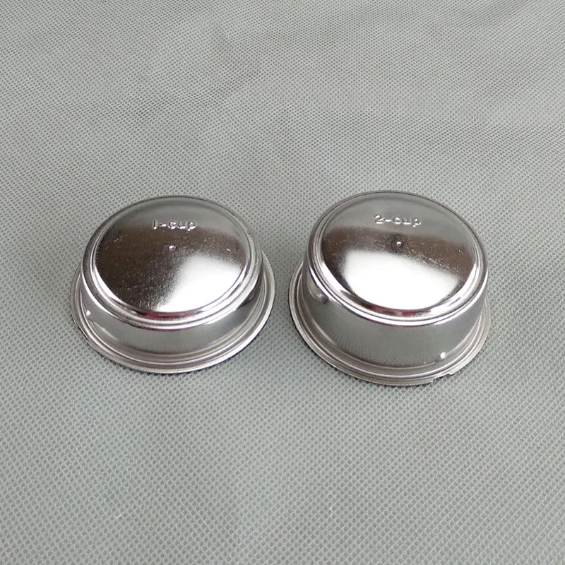 51mm Italian Coffee Machine Accessories Pressure Cup Filter with Black Ring Removable Powder Cup Powder Bowl Basket for Coffee Machine Filter Bowl