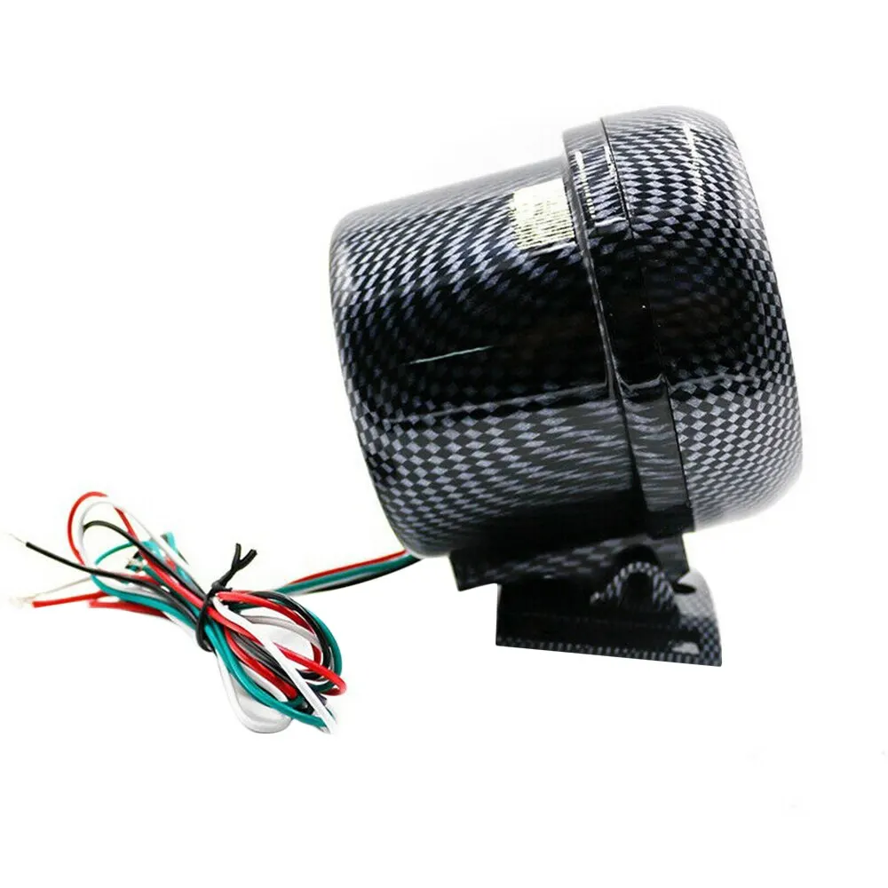 12V автомобиль углеродного волокна 3,7" тахометр, измеритель частоты вращения с 7 светодиодный Цвета переключения света 0-8000 об/мин для детей возрастом от 12V бензиновых двигателей