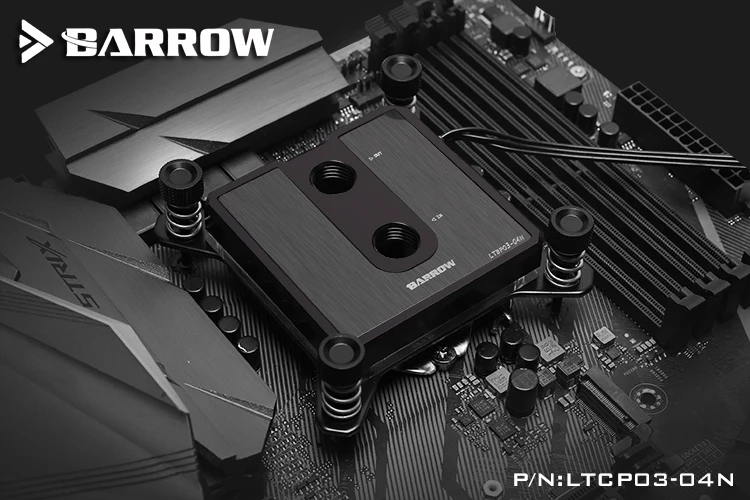 Курган cpu водоблок для платформы INTEL LGA-115X(короткая серия латунь/POM) струйный тип микро водный