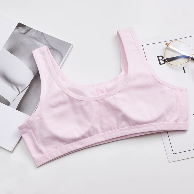 Тренировочный бюстгальтер для девочек без косточек с тонкой чашкой модное