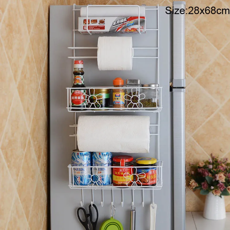 ABS Side Storage Rack Organizer Adjustable Refrigerator Shelf Holder D –  sarah11collinsscal